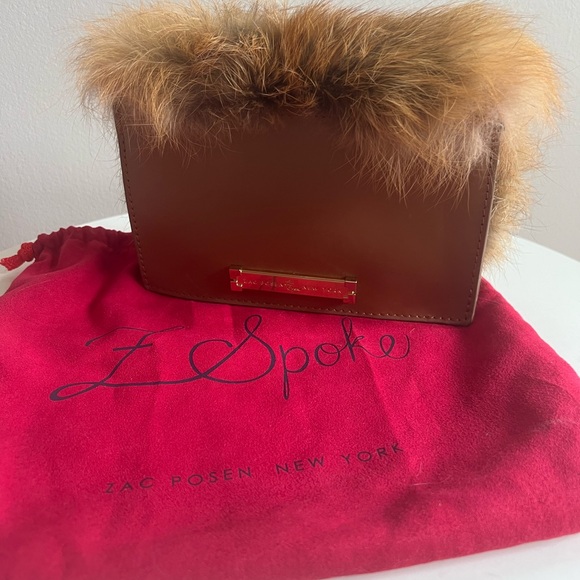Zac Posen Fox Fur Crossbody/Evening Bag - Picture 2 of 4